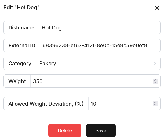 Dish creation