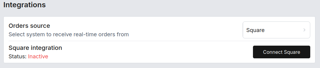 Pickpad Square settings