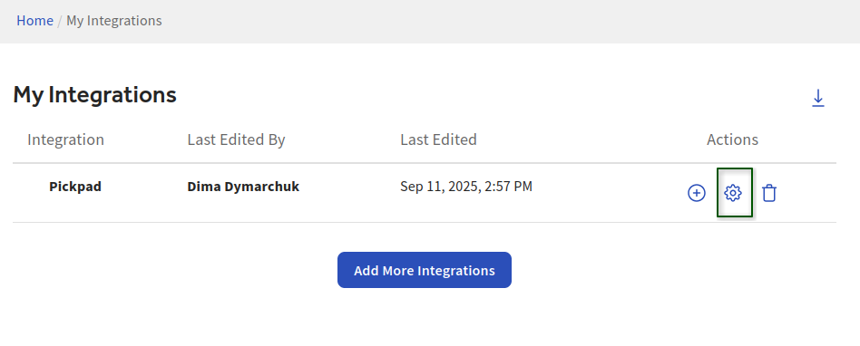 Toast integrations list